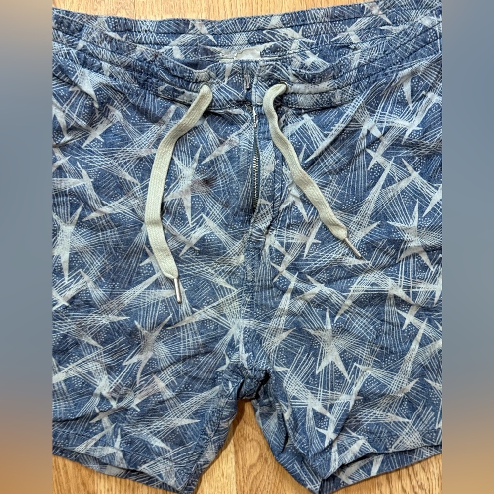 YMC Denim Star Patterned Shorts - Picture 2 of 5